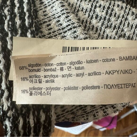 Revolve Massimo Dutti Woven Black & White Tweed Shift Dress - Picture 7 of 10